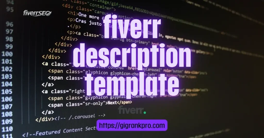 fiverr description template